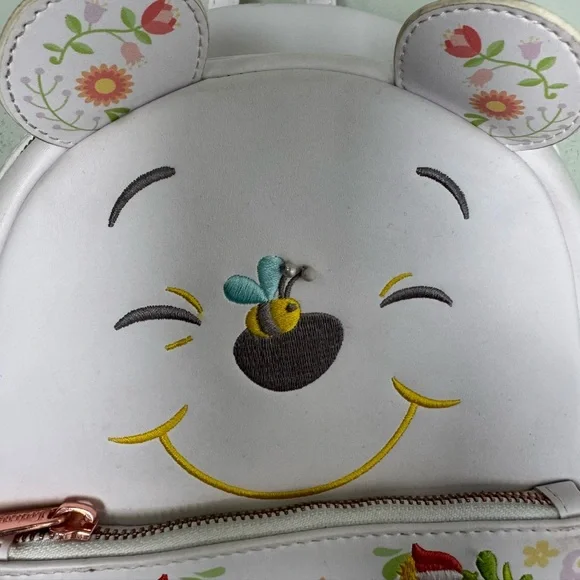 Loungefly X Disney Winnie The Pooh Cosplay Folk Floral Mini Backpack - Picture 5 of 15